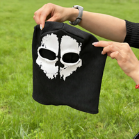 Nouvelle arrivée : cagoule en tricot à motif de crâne fantôme, unisexe, tactique, masque intégral, protection UV pour moto, motard, snowboard, cosplay