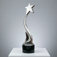 Noble fabricant, étoile en métal torsadé créatif, prix cadeau, Logo personnalisé gravé, trophée de beauté