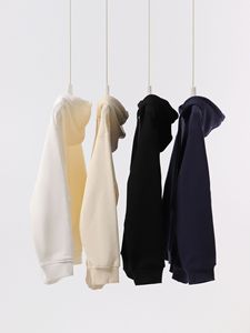 Sudadera con <span class=keywords><strong>Capucha</strong></span> de Felpa Gruesa de 600g, Estilo Holgado con Hombros Caídos, Tejido Elástico Unisex, Bolsillo Lateral Bordado - Product Image 4