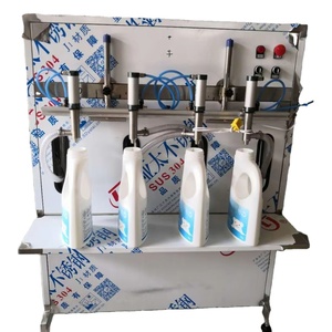 Riempitrice semi automatica/riempitrice quantitativa autofluida/attrezzatura per inscatolamento a pressione pasta di miele - Product Image 1