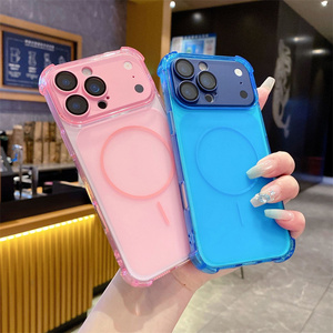 Bumper Original Converted Magnetic Mobile Phone case for <b>iPhone</b> 17 16 Pro Max matte <b>Camera</b> Modification Frame glass Back <b>Cover</b> - Product Image 4