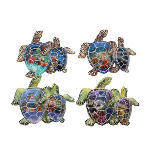 Imán de nevera personalizado de fábrica, recuerdo turístico, regalo, decoración de habitación, imán de nevera de metal con forma de tortuga - Product Image 1