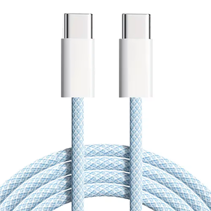 Câble de charge 60W USB C Type C en nylon, câble de charge rapide et de données pour <span class=keywords><strong>iPhone</strong></span> 15 16 17 Pro Max Samsung S24 Xiaomi 14 <span class=keywords><strong>13</strong></span> - Product Image 5
