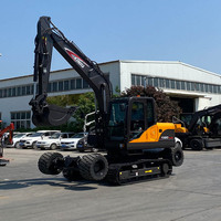 Rhinoceros nouveau X120plus XINIU 10 tonnes, pelles à chenilles sur roues, machine de déménagement, plus petite mini pelle, nouveau prix