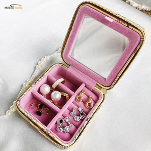 High Quality Watch Earring Bracelet Necklace Jewellery Storage Carry Box Zipper Travel Jewelry Case