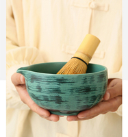 4 pièces ensemble de Matcha japonais personnalisé fouet en bambou pour thé Matcha outil traditionnel Matcha fouet et bol ensemble ensemble ensemble essentiel boîte-cadeau
