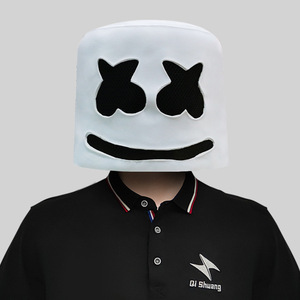 Masque en latex lumineux en forme de guimauve <span class=keywords><strong>pour</strong></span> festival de <span class=keywords><strong>musique</strong></span>, fête costumée d'<span class=keywords><strong>Halloween</strong></span>, performance et accessoires de masque de jour - Product Image 6