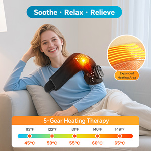 Vente chaude chauffage Vibration <span class=keywords><strong>Massage</strong></span> bandoulière, contrôleur détachable sans fil électrique chauffage bandoulière - Product Image 3