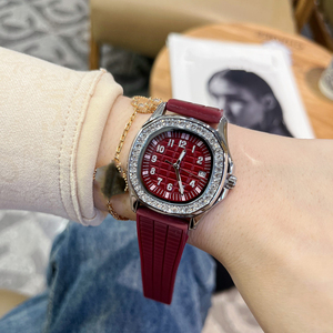 Reloj de cuarzo mecánico automático personalizado de alta calidad, esfera de cristal de lujo con moissanita de circón, fabricado en China, fábrica al por mayor - Product Image 6