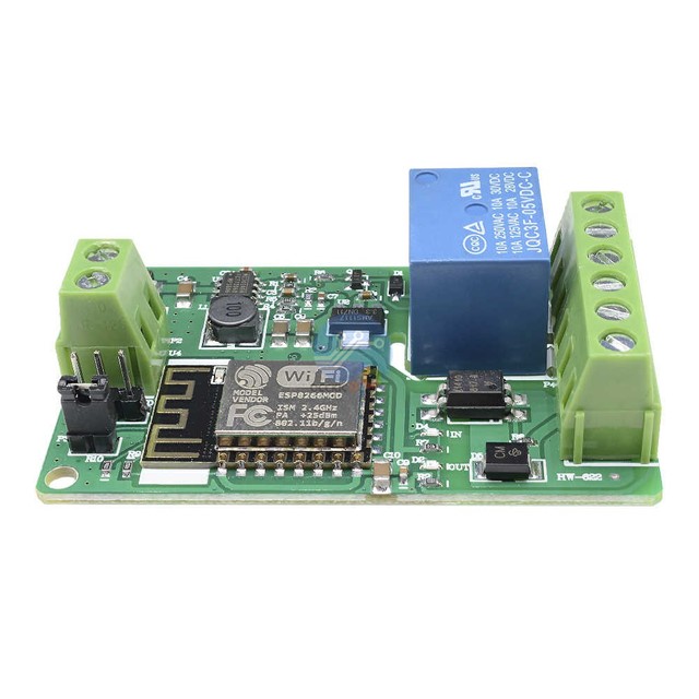 DC 7V-30V WiFi Relay Module Wireless Switch 10A 220V ESP8266 ESP-12F WIFI Delay Relay Remote Control for Smart Intelligent Home