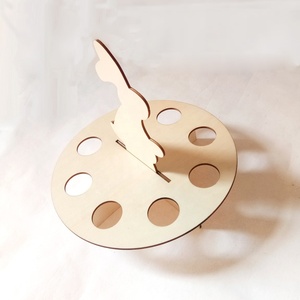 Không Hoàn Thành Không Sơn Bằng Gỗ Thỏ Gỗ Trứng Chủ Cho Hàng Thủ Công Làm Tự Làm Sơn Nhà Phục Sinh Trang Trí - Product Image 5