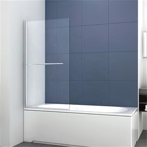 Oumeiga Pareti <span class=keywords><strong>Doccia</strong></span> Sopra Vasca Porta <span class=keywords><strong>Doccia</strong></span> in Vetro per Vasca da Bagno - Product Image 1