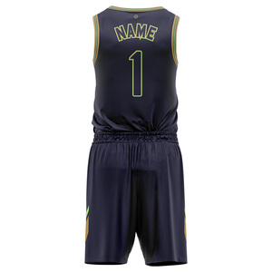 Survêtement de sport en polyester de haute qualité pour hommes, tenue de basket-ball à séchage rapide, nom personnalisé, logo, ensemble léger, confortable et grande taille - Product Image 2