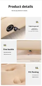 Matelas gonflable avec logo personnalisé, matelas gonflable double, matelas pneumatique avec pompe intégrée, <span class=keywords><strong>lit</strong></span> gonflable portable <span class=keywords><strong>pour</strong></span> le camping en plein air - Product Image 6