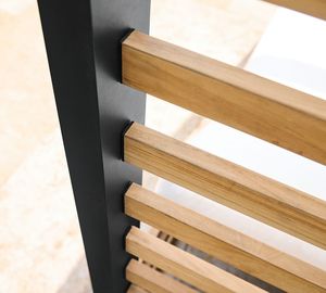 Nouveauté : Ensemble <span class=keywords><strong>de</strong></span> <span class=keywords><strong>jardin</strong></span> moderne en métal et teck, <span class=keywords><strong>lit</strong></span> <span class=keywords><strong>de</strong></span> repos <span class=keywords><strong>double</strong></span> avec auvent, chaise longue <span class=keywords><strong>de</strong></span> soleil - Product Image 5