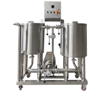Système de nettoyage CIP 50L 100L 200L 304 acier inoxydable prix usine semi-automatique petit équipement de brassage de bière Portable