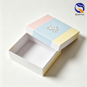 Coffret Cadeau Bébé Écologique en Coton Doublé, Vente Directe Usine, pour Baptême, Douche <span class=keywords><strong>de</strong></span> Naissance, Panier Cadeau - Product Image 1