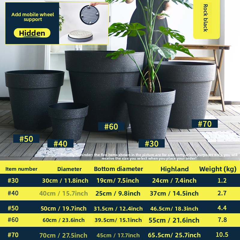 Rock Black + Plateau Mobile