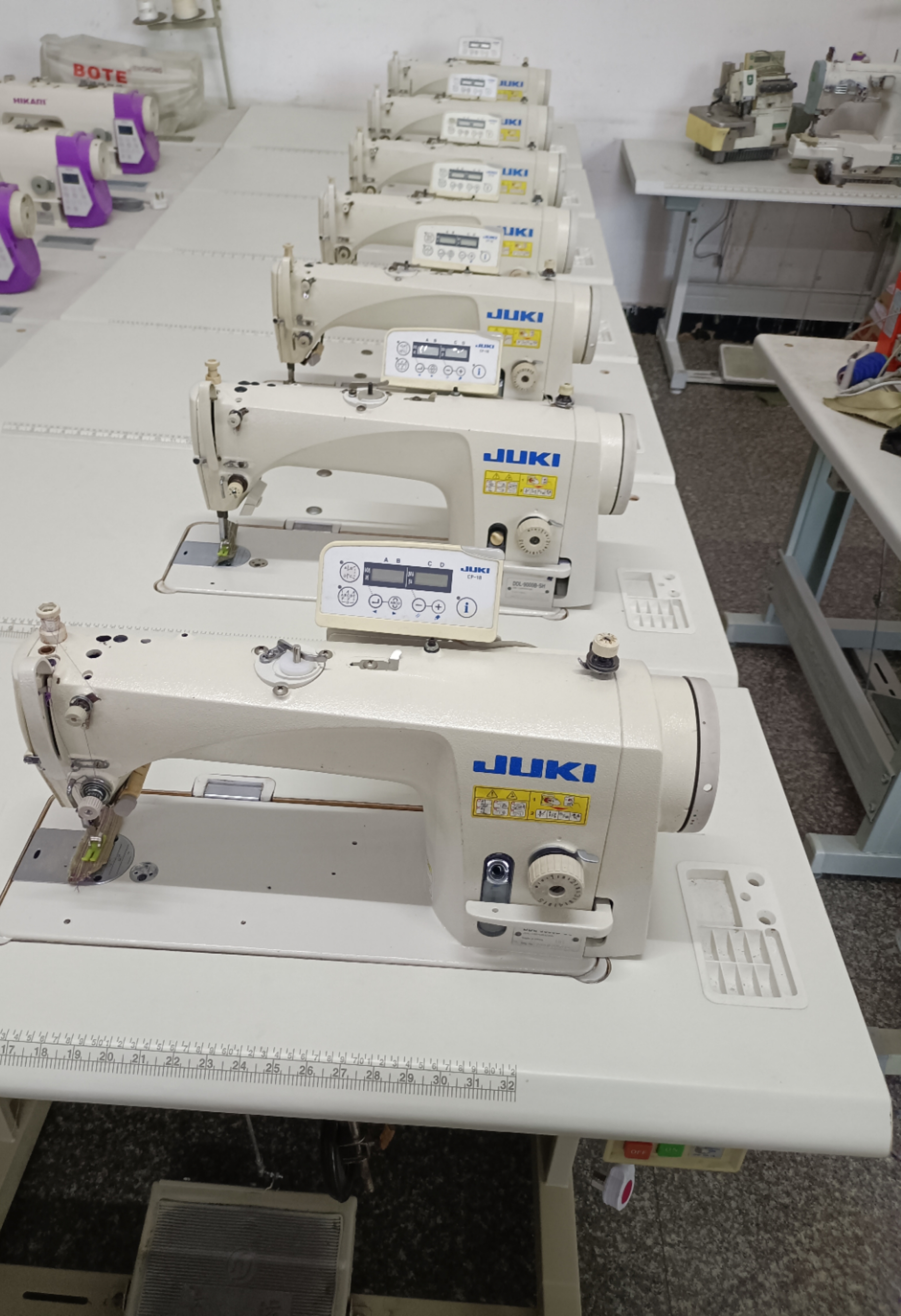 juki industrial sewing machine with table