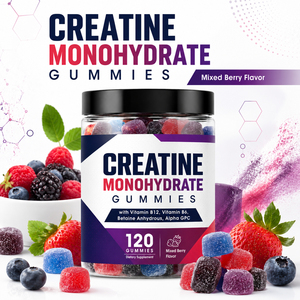 Créatine Monohydrate Électrolyte 6500mg Pure HCl Micronisée en Bonbons Gélifiés pour Adultes Marque Blanche - Product Image 2