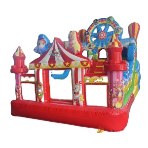 Castillo Inflable Beleqi con Tobogán, Combinación para <span class=keywords><strong>Alquiler</strong></span> Comercial, Cama Elástica para Fiestas Infantiles, con Soplador, PVC, 4m*7m - Product Image 1