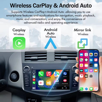 Autoradio LELV 7 pouces Linux pour Toyota RAV4 2006-2012, écran partagé, Android Auto, GPS, navigation, lecteur multimédia vidéo