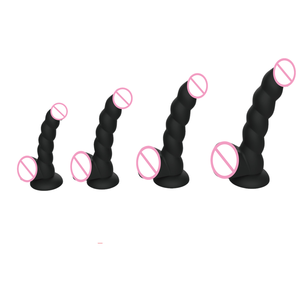 Dildo in Silicone <span class=keywords><strong>a</strong></span> Forma <span class=keywords><strong>di</strong></span> Pene con Ventosa, Texture Realistica, Giocattolo Sessuale per Donne e Uomini - Product Image 5