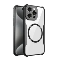 Étui magnétique transparent robuste CHOAYIDIAN pour Samsung S25Ultra S24 S23 S22 S24FE A16 A06 A56 A36 A55 A15, coque de protection
