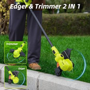 JAGROM Tondeuse à <span class=keywords><strong>fil</strong></span> sans <span class=keywords><strong>fil</strong></span> 20V <span class=keywords><strong>de</strong></span> 12 pouces avec 2 batteries lithium-ion 2,0 Ah, alimentation automatique du <span class=keywords><strong>fil</strong></span>, coupe-bordures et <span class=keywords><strong>bobine</strong></span> <span class=keywords><strong>de</strong></span> coupe-herbe 8 pièces - Product Image 4