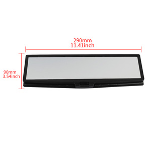 Rétroviseur sans fond 3D à LED, trou noir sans fin, couleur unique, clip universel en plastique pour voitures - Product Image 2