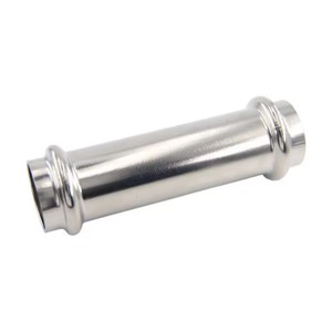 4 minutes, 6 minutes, joint de manchon de carte en acier inoxydable de 1 pouce, <span class=keywords><strong>tuyau</strong></span> direct à <span class=keywords><strong>double</strong></span> compression à <span class=keywords><strong>paroi</strong></span> mince de diamètre égal - Product Image 3