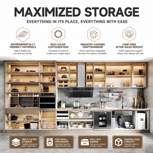 Set di Mobili da <span class=keywords><strong>Cucina</strong></span> Modulari Moderni di Alta Qualità, Materiali Ecologici Ignifughi, <span class=keywords><strong>Cucina</strong></span> Completa Personalizzabile per Villa - Product Image 4