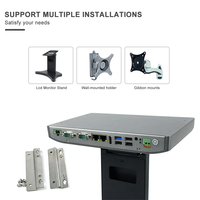 PC embarqué sans ventilateur Intel J1900, double LAN, 2 ports COM RS232 RS422 RS485, ordinateur pour la commande et l'automatisation des machines