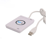 Lector de Tarjetas Inteligentes NFC USB Blanco, Lector de Tarjetas IC RFID de 13.56MHz