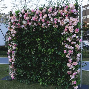 High Quality Floral <b>Flower</b> <b>Wall</b> 5D Stereo Panel Greenery Mix Backdrop For Wedding Stage Photo Decor - Product Image 5