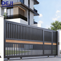 Photos de portails coulissants électriques en aluminium au design simple pour maisons