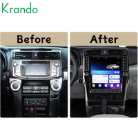 Autoradio Android Krando 16 pouces style Tesla pour Toyota 4Runner 2010 - 2023, lecteur multimédia Android Carplay