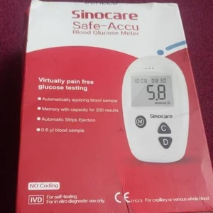 Sinocare Safe-Accu, Set <span class=keywords><strong>de</strong></span> Monitoreo <span class=keywords><strong>de</strong></span> <span class=keywords><strong>Glucosa</strong></span> <span class=keywords><strong>en</strong></span> <span class=keywords><strong>Sangre</strong></span>, 50 Tiras Reactivas y 50 Lancetas, Medidor <span class=keywords><strong>de</strong></span> <span class=keywords><strong>Glucosa</strong></span> - Product Image 6