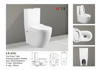 Articles sanitaires modernes à bas prix Cuvette de toilette en céramique deux pièces noire mate au sol Wc de salle de bains Toilette noire