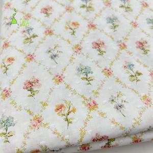 Распродажа, 100% хлопчатобумажная вуаль с пасторальным принтом, тканая швейцарская ткань с принтом в горошек для платья для девочек, детской одежды, рукоделие - Product Image 3