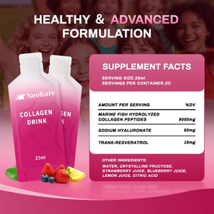 Collagène marin liquide OEM ODM, complément beauté pour éclaircir et hydrater la peau, saveurs personnalisées pour adultes - Product Image 2