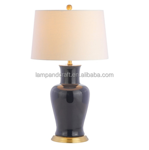 Vase en céramique fait main, lampe de bureau pour hôtel avec base en marbre, pour hall d'hôtel, chambre d'hôtel, salon, chambre à coucher - Product Image 3