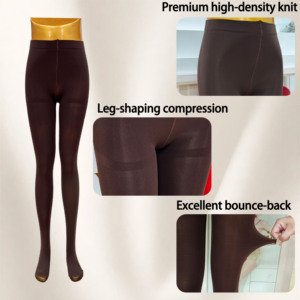 Women 240D Opaque Slim-Fit Shaping Tights High Waist No-Roll-Down <strong>Waistband</strong> Elastic One Seam Pantyhose Winter <strong>Thick</strong> <strong>Leggings</strong> - Product Image 6