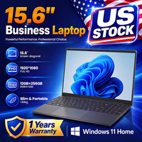 Nouvel ordinateur portable professionnel 15,6 pouces FHD IPS avec processeur Intel J4105, 12 Go de DDR4, 256 Go de SSD, stock disponible dans l'entrepôt européen, prise US