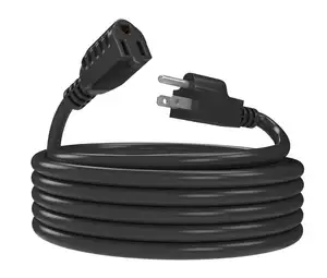 SJTW kabel ekstensi kontraktor 12/3 tugas berat 15-amp peralatan industri bahan PVC kabel Usb ekstensi tipe 110v gulungan kabel
