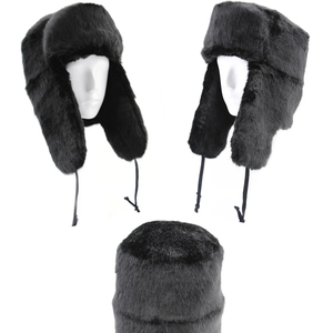 <span class=keywords><strong>Gorro</strong></span> Ruso <span class=keywords><strong>Ushanka</strong></span> Personalizado R1, Transpirable, de Piel, Estilo Aviador de la Unión Soviética para Invierno, <span class=keywords><strong>Gorro</strong></span> Supplex para Viajes - Product Image 1