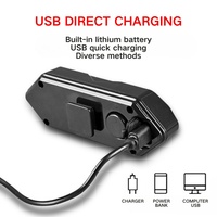 Luz LED de 2KW para Bicicleta con Control Remoto Inalámbrico, Luces Traseras USB para Bicicleta Eléctrica de 2KW, Indicador de Señal de Giro