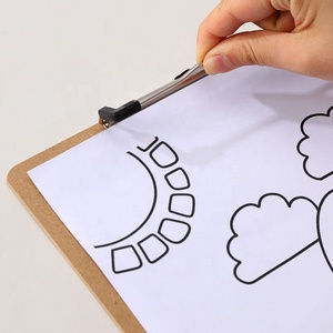 Portablocco in legno con clip a basso profilo, formato lettera, in cartone rigido, formato <span class=keywords><strong>A4</strong></span> standard, per ufficio e scuola - Product Image 4