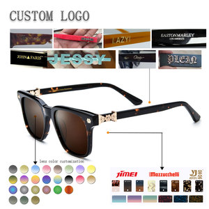 Gafas de Sol Unisex Redondas Ovaladas con Montura Completa, de Lujo, con Remaches, Polarizadas UV400, Anti Luz Azul, Ligeras, para Uso Diario - Product Image 2