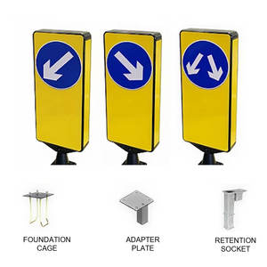Vente en gros d'usine, panneaux de signalisation routière à flèche LED en aluminium de 800 mm, haute luminosité, séparation des voies - Product Image 4